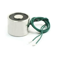 uxcell DC12V 100KG Lift Holding Electromagnet Sucking Disc Electric Lifting Magnet Solenoid 80mm x 38mm
